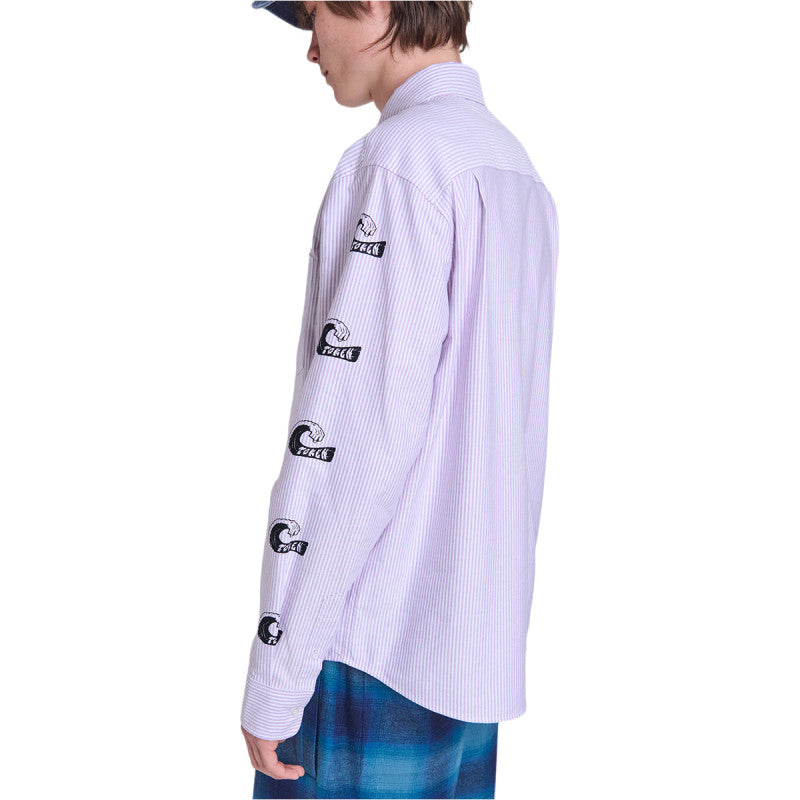 Token Tuff Stuff Shirt Purple/White 
Striped