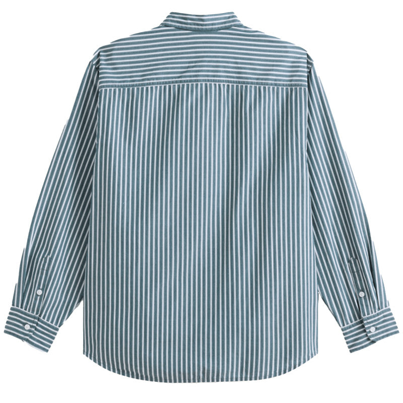 Vans Dobby Stripe Longsleeve Shirt Mystic Moss