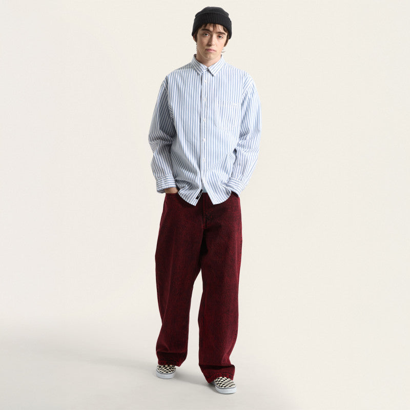 Vans Dobby Stripe Longsleeve Shirt White