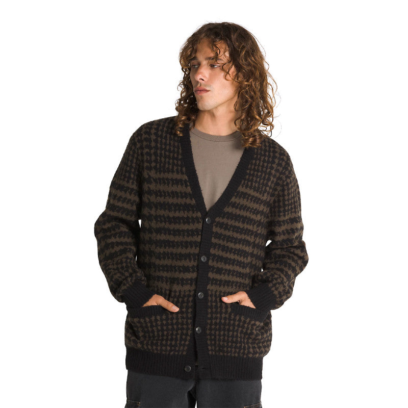 Vans Houndstooth Cardigan Black/Turkish Coffee