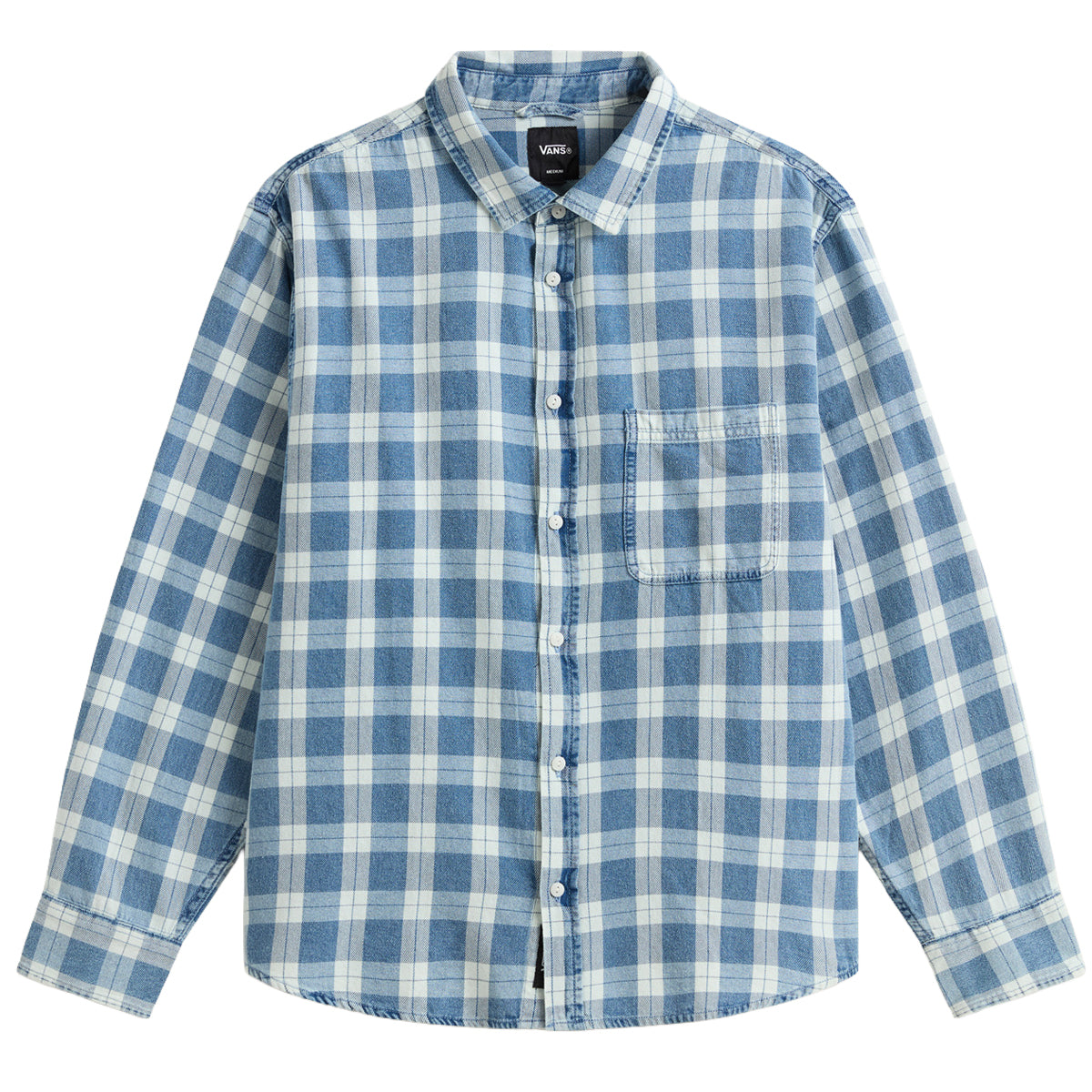 Vans Lawson Vintage Indigo Longsleeve Shirt Bleach Indigo