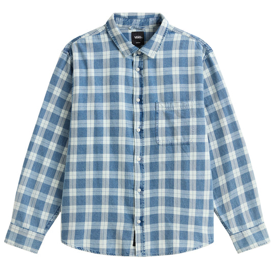 Vans Lawson Vintage Indigo Longsleeve Shirt Bleach Indigo