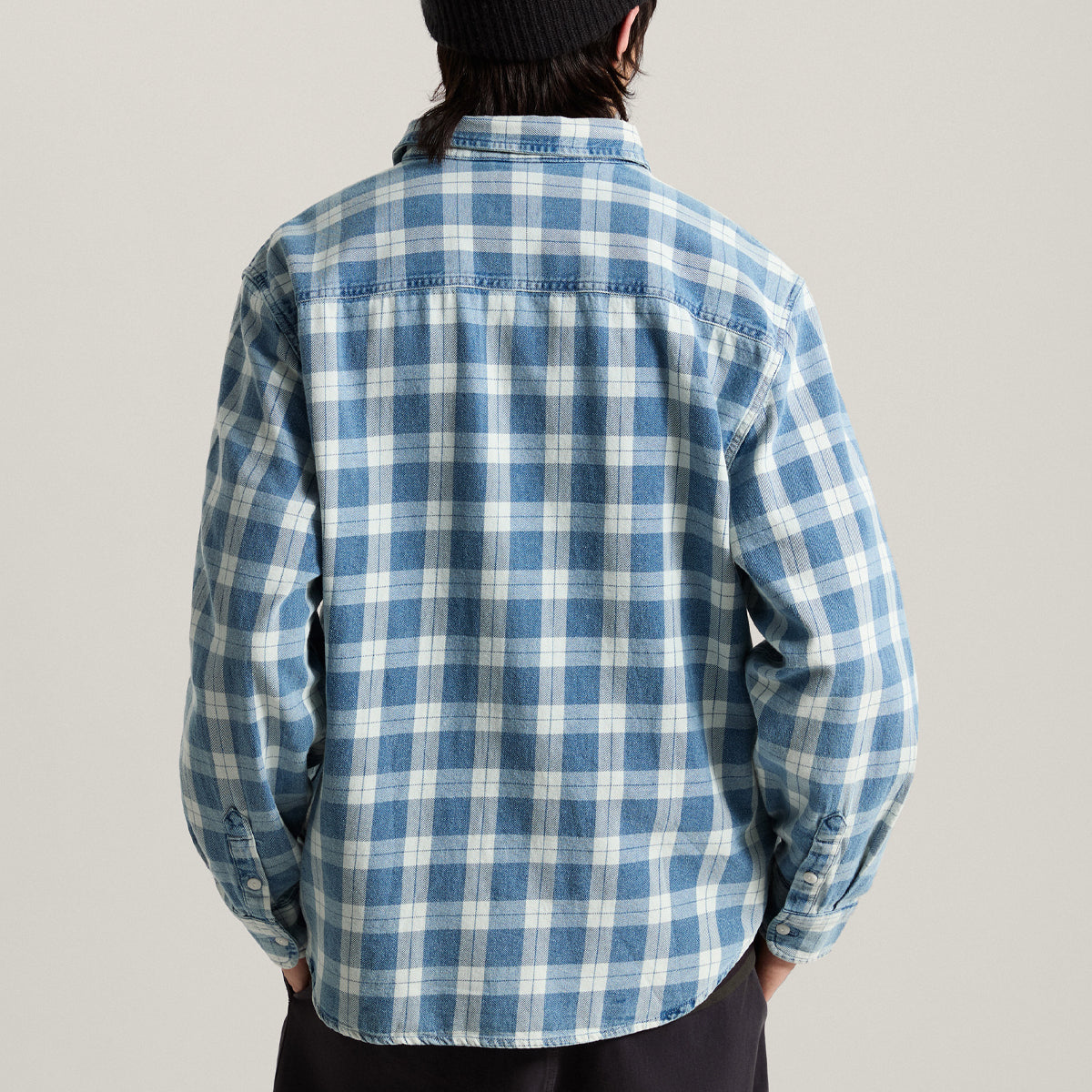 Vans Lawson Vintage Indigo Longsleeve Shirt Bleach Indigo