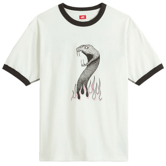 Vans MTE Skate Mike G Snake Flame Ringer T-Shirt Marshmallow