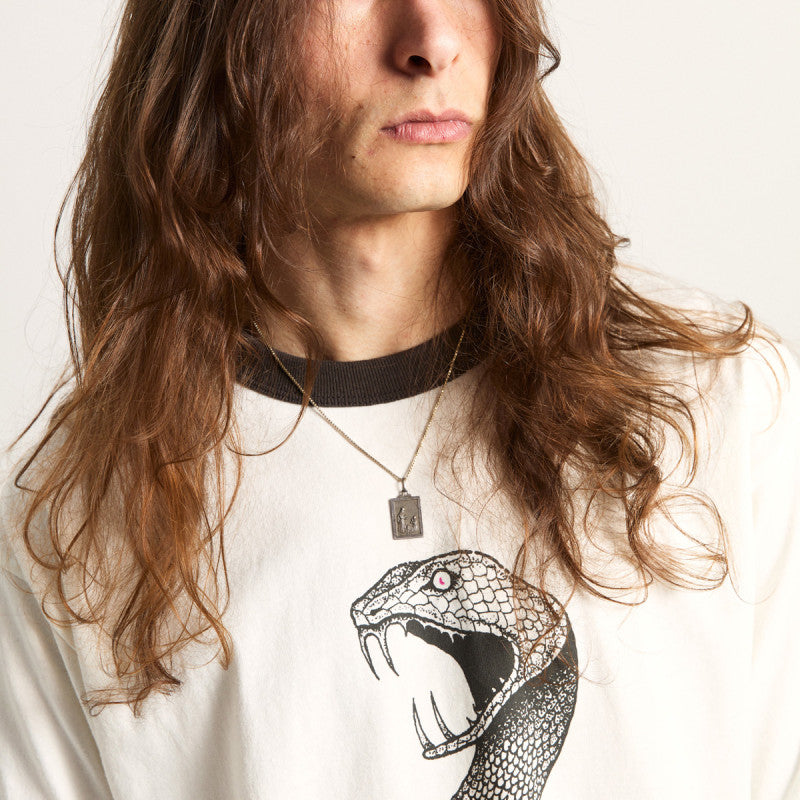 Vans MTE Skate Mike G Snake Flame Ringer T-Shirt Marshmallow