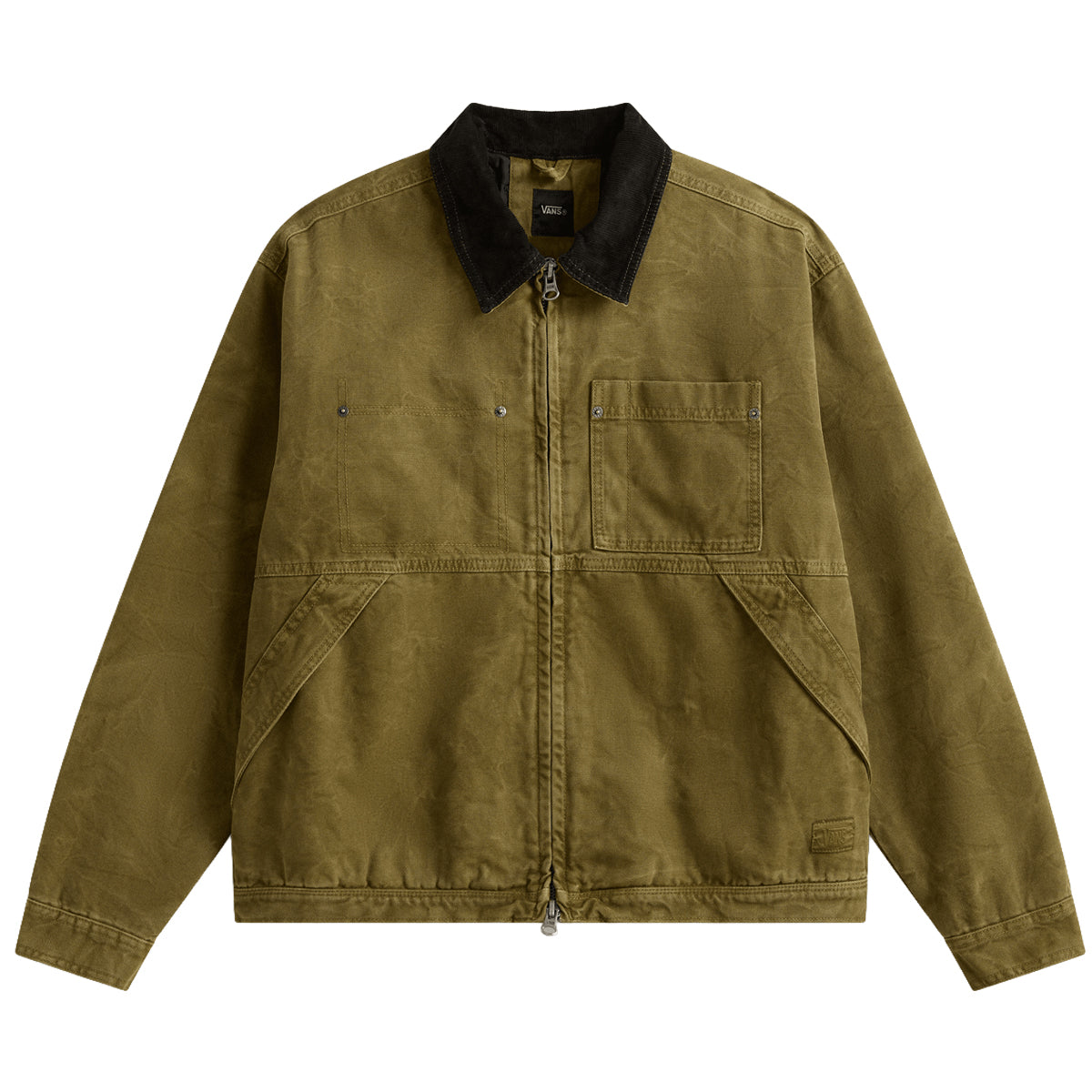 Vans Nico Chore Canvas Jacket Olive Brown