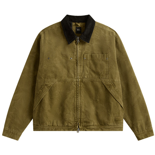 Vans Nico Chore Canvas Jacket Olive Brown
