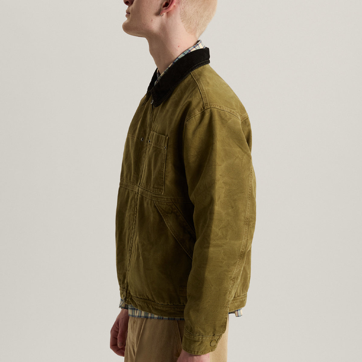 Vans Nico Chore Canvas Jacket Olive Brown