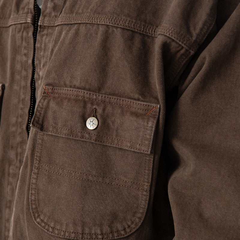 Vans Skate Garage Denim Jacket Coal Brown
