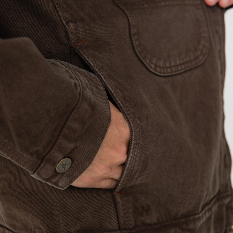 Vans Skate Garage Denim Jacket Coal Brown