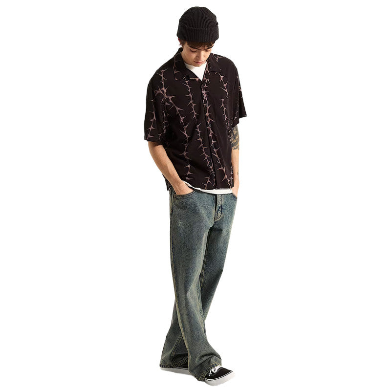 Vans Van Doren Printed Camp Shirt Black