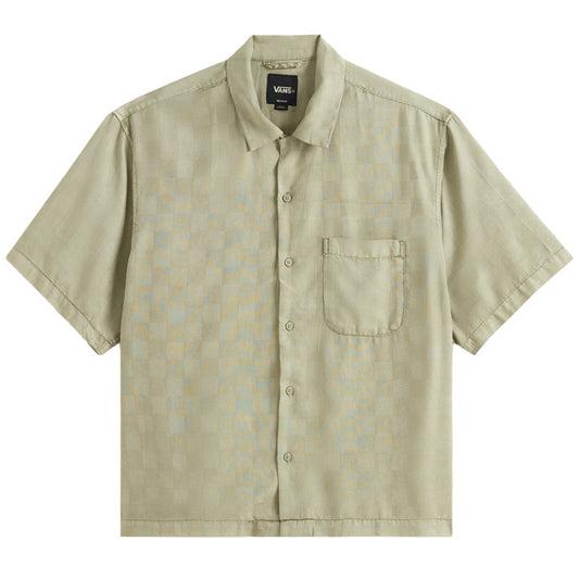 Vans Van Doren Tencel Check Camp Shirt Soft Sage