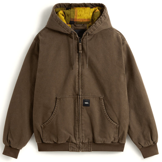 Vans Workwear Canvas Full Zip Jacket Coal Brown