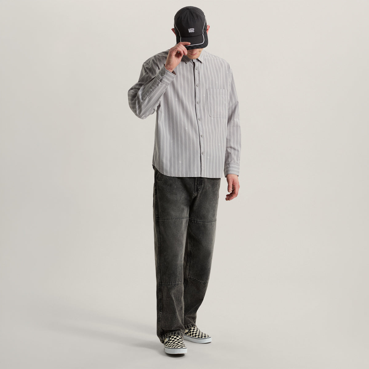 Vans X Rowan Stripe Longsleeve Shirt Light Grey