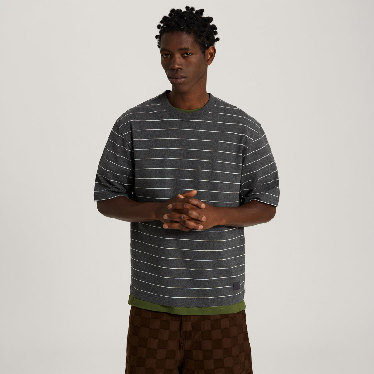Vans X Rowan Z Stripe T-Shirt Charcoal