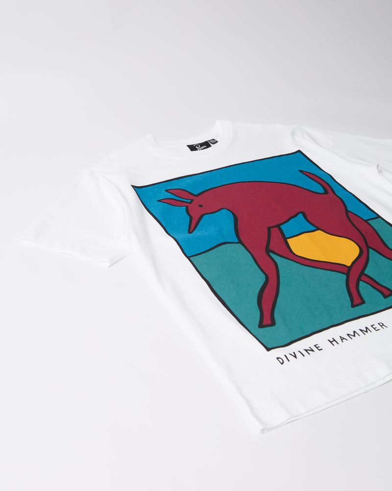By Parra Bear Dog Hammer T-Shirt White