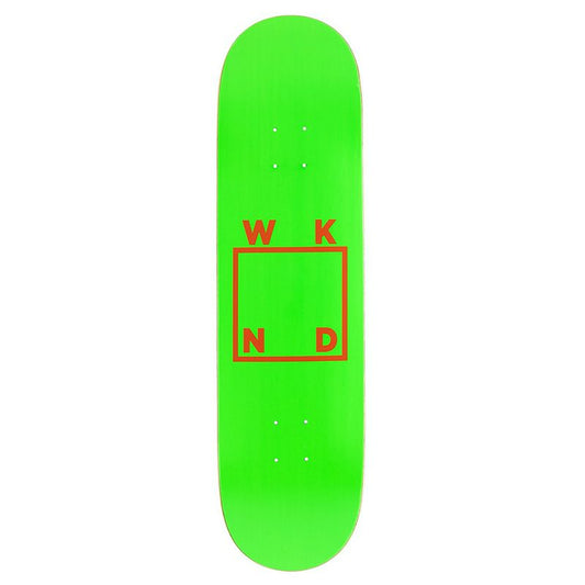 WKND Logo Skateboard Deck Green Orange 8.0