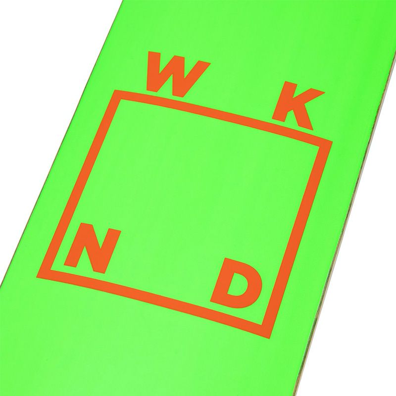 WKND Logo Skateboard Deck Green Orange 8.0