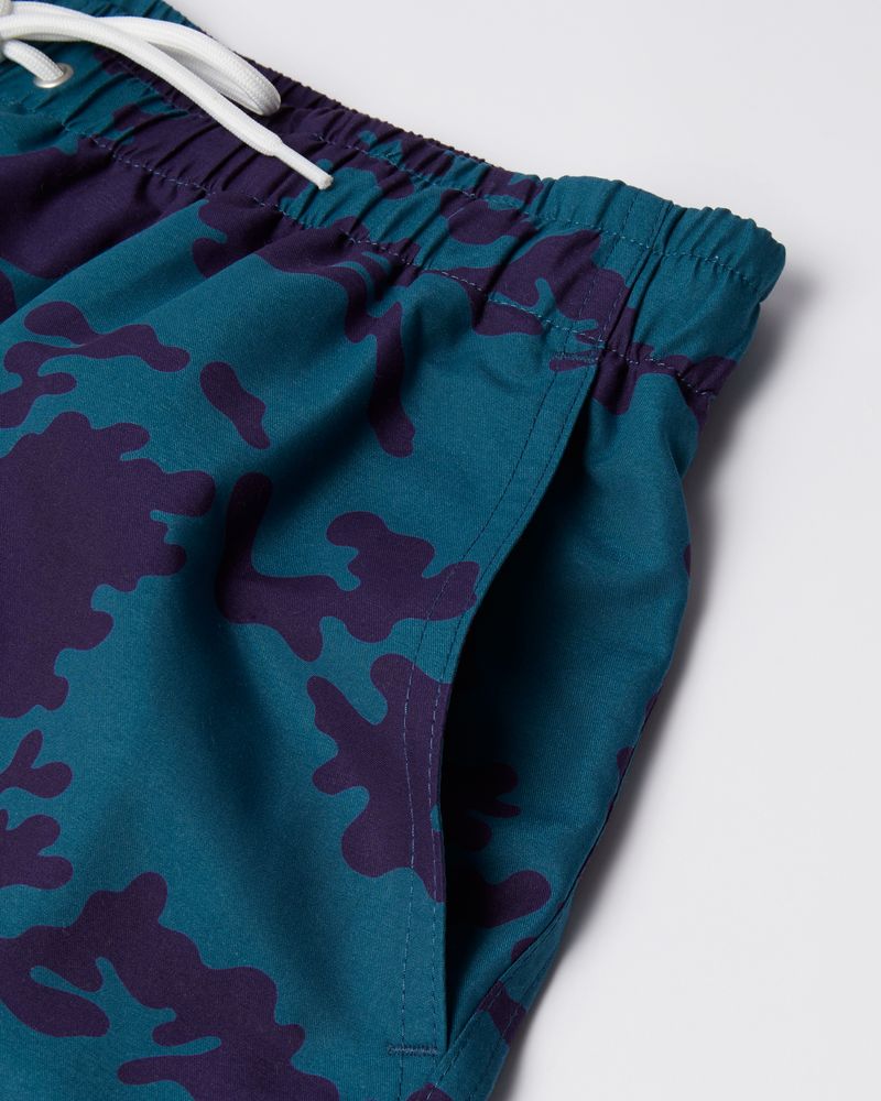 By Parra Purple Camo Man Swim Short Blue