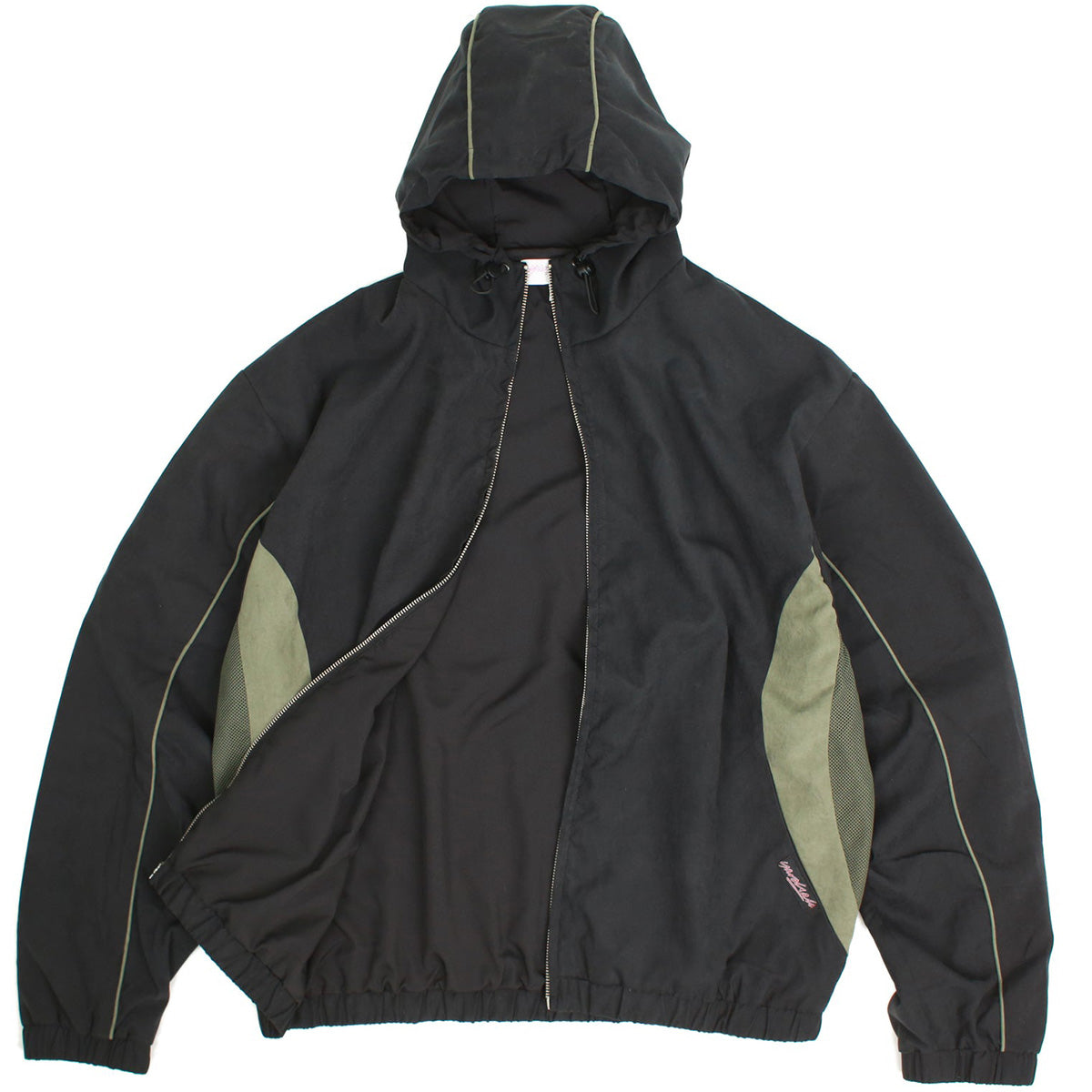 Yardsale Script Mesh Tracksuit Jacket Green/Grey