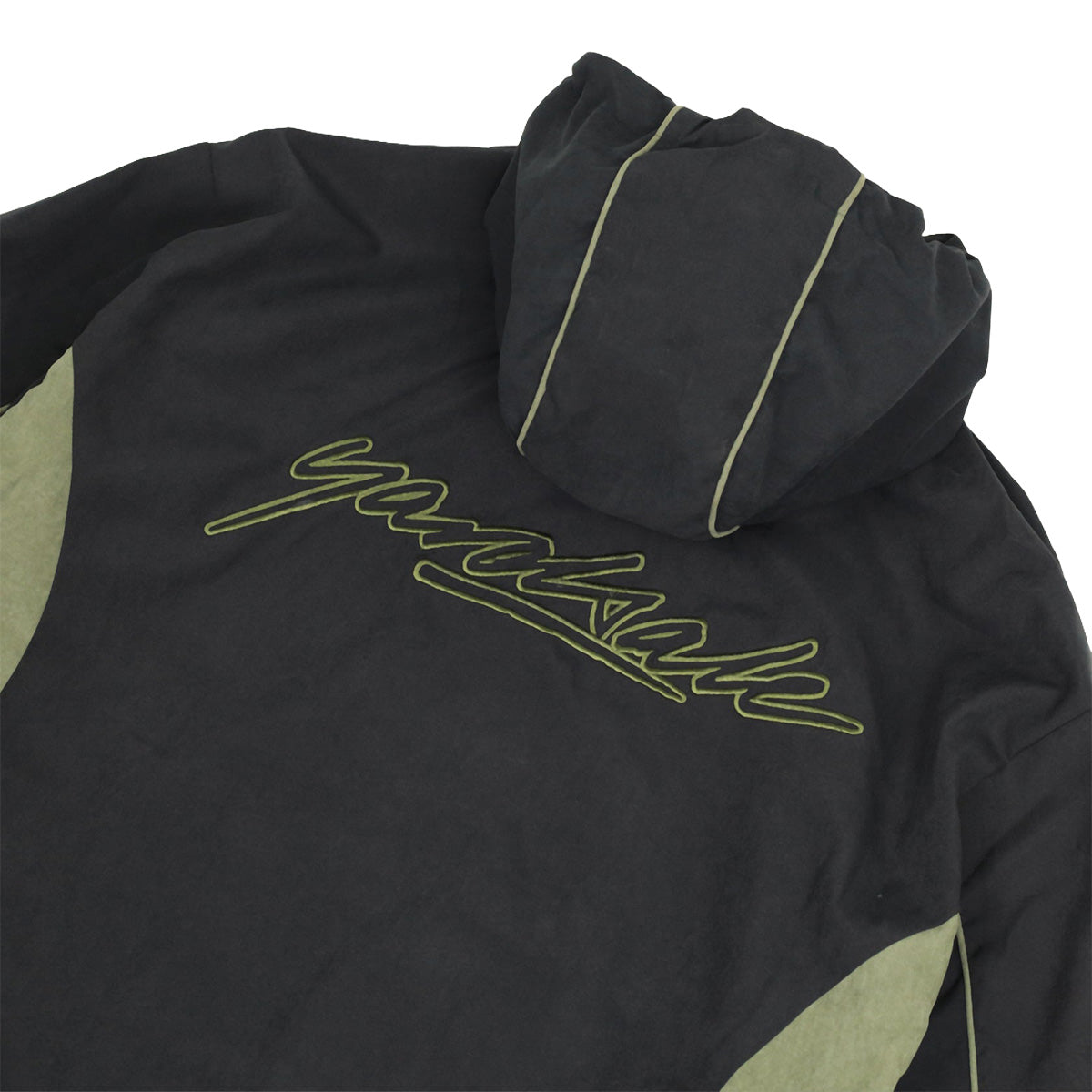 Yardsale Script Mesh Tracksuit Jacket Green/Grey