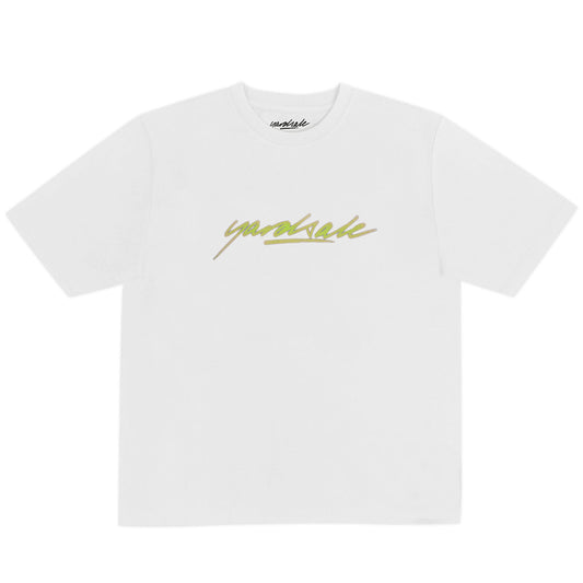 Yardsale Script T-Shirt White