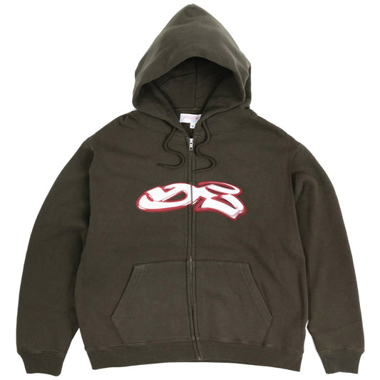 Yardsale Spray Hooded Sweater Brown