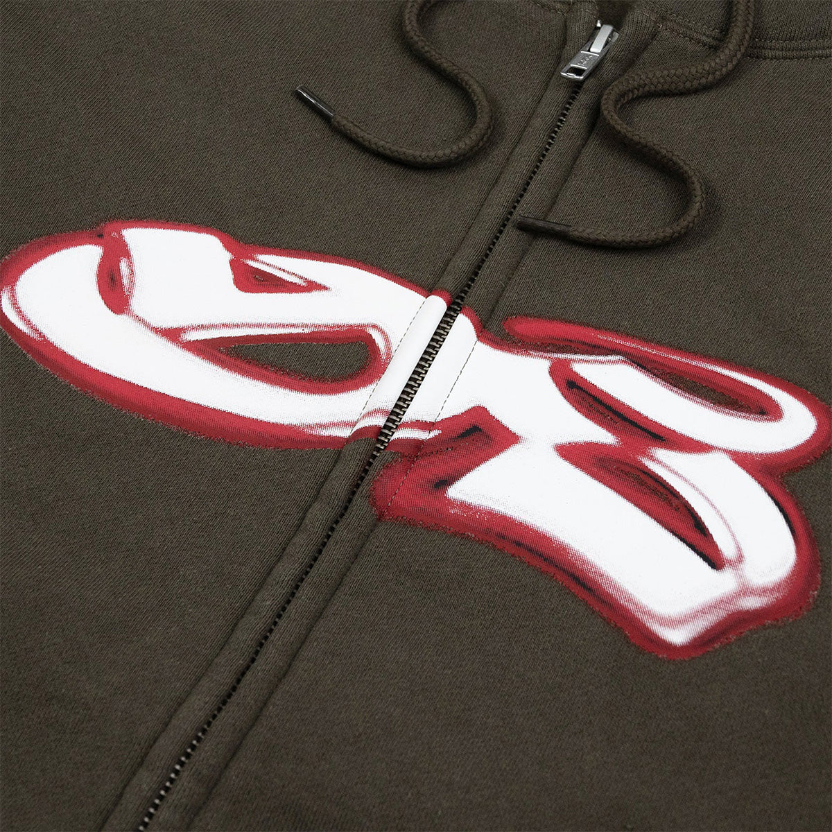Yardsale Spray Hooded Sweater Brown