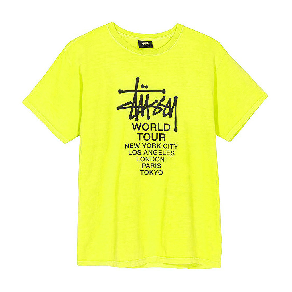 Stussy Tour Pig Dyed T-Shirt Lime