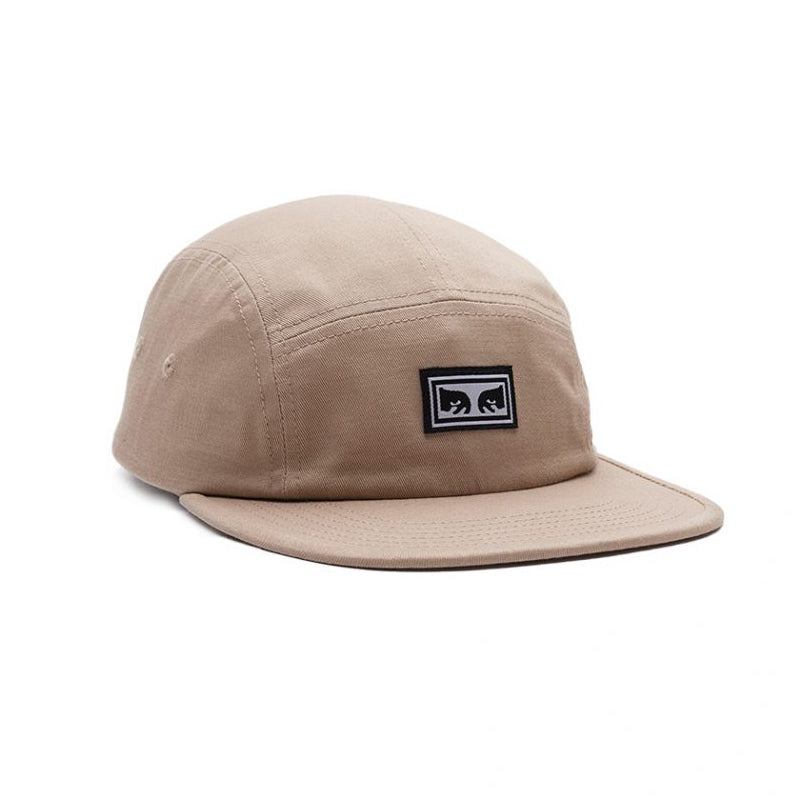 Obey Eyes 5 Panel Hat Khaki