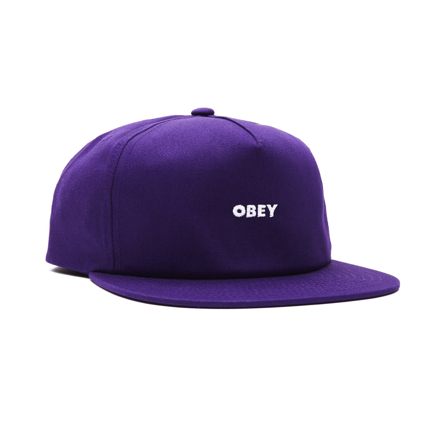 Obey Bold Snapback Cap Purple
