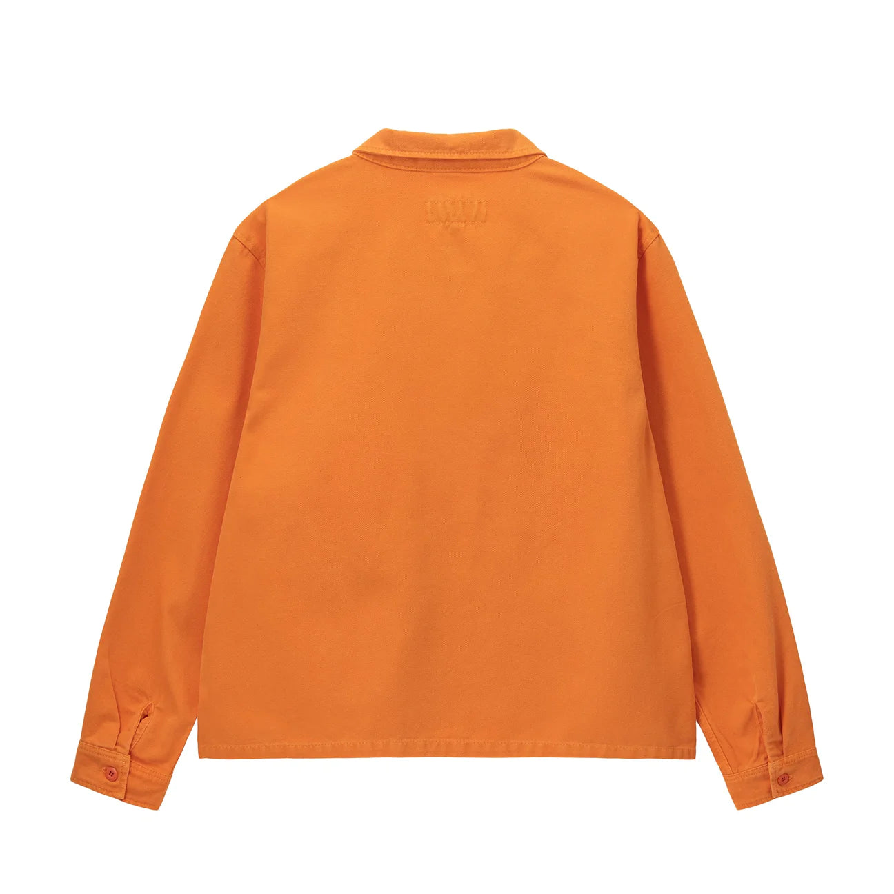 Stüssy Washed Canvas Zip Shirt Orange