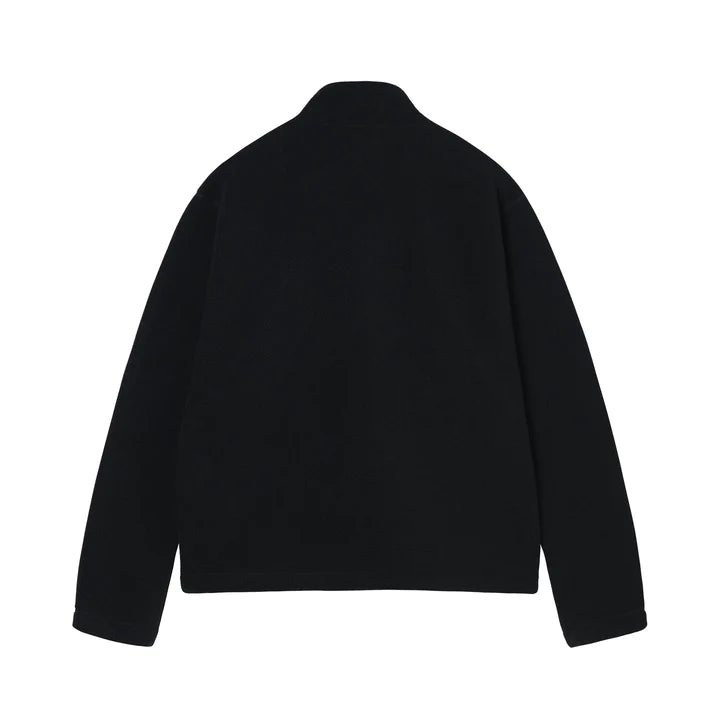 Stüssy Half Zip Mock Neck Sweater Black
