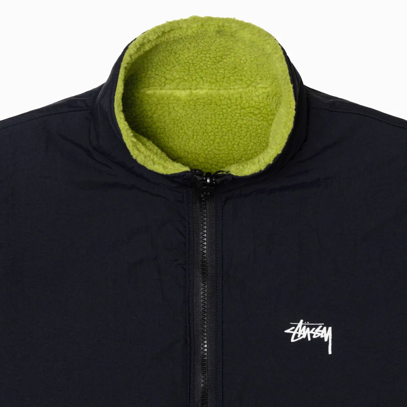 Stüssy Sherpa Reversible Jacket Moss Green