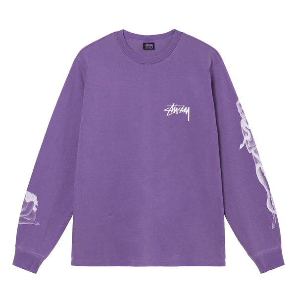 Stüssy Venus Pig. Dyed Longsleeve T-Shirt Purple
