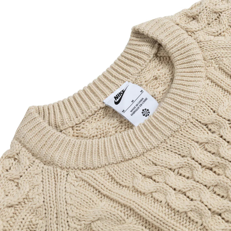 Nike SB Cable Knit Sweater Rattan