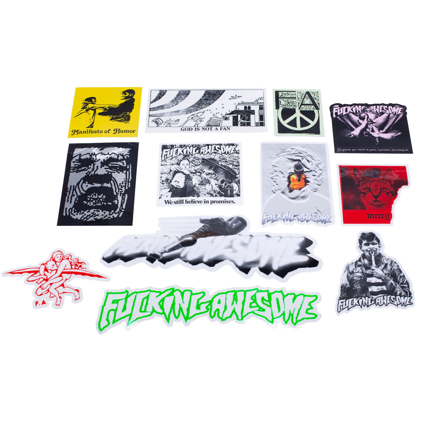 Fucking Awesome Holiday 2022 Sticker Pack 12 Assorted Stickers