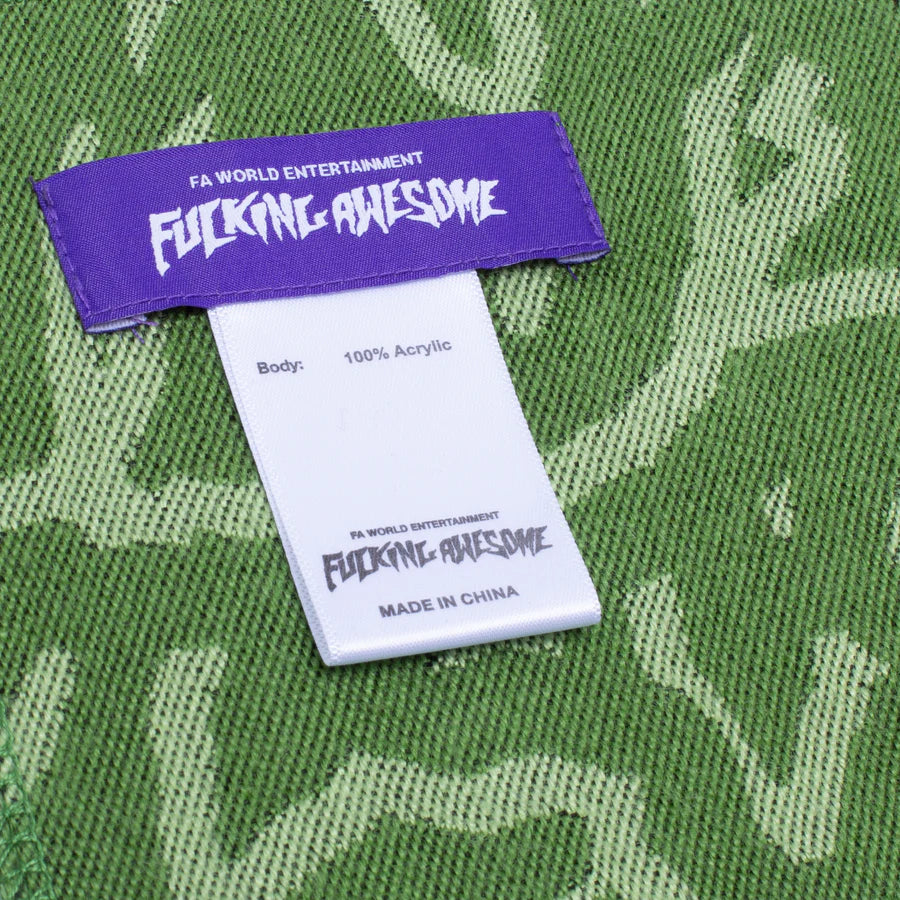 Fucking Awesome Sticker Stamp Scarf Black