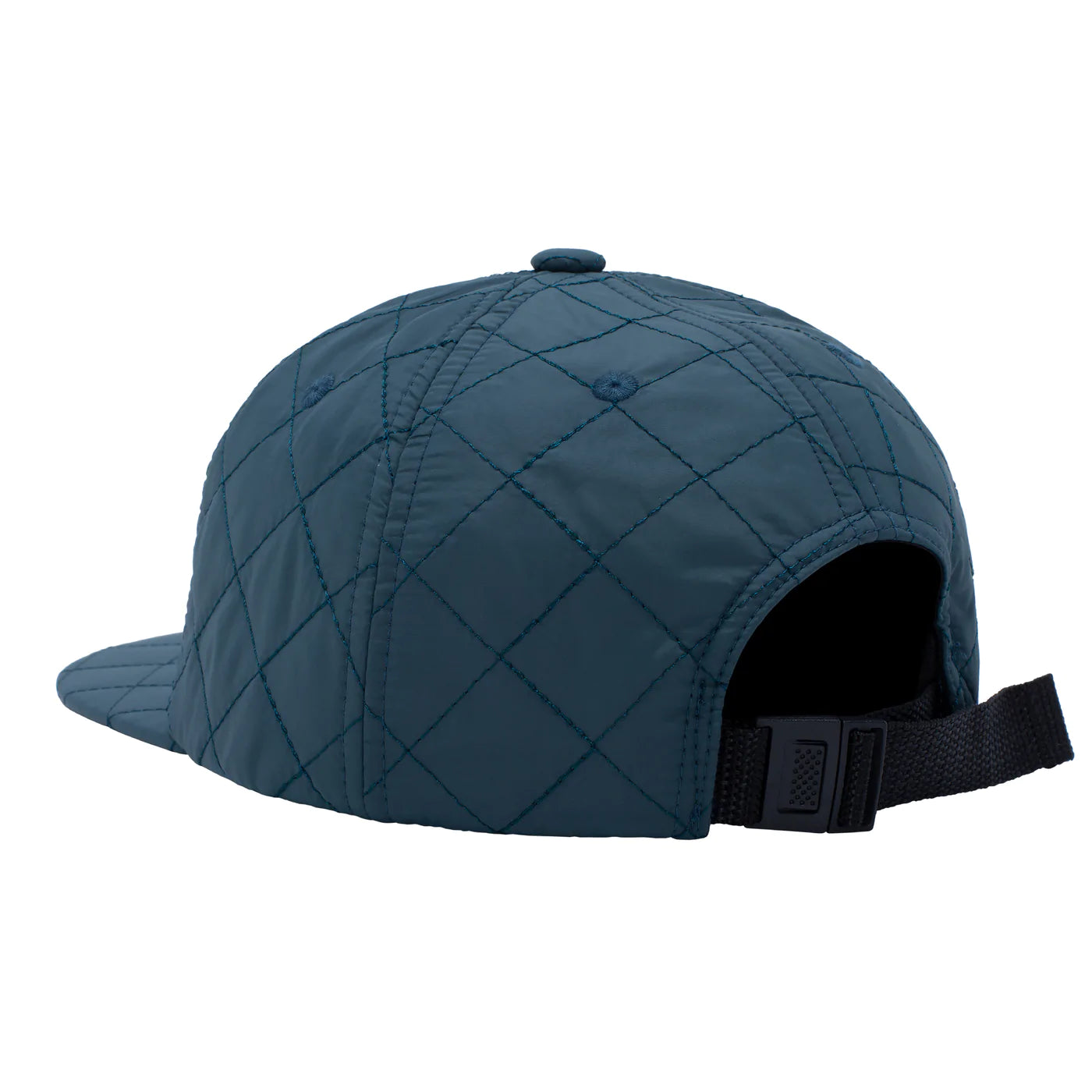 Fucking Awesome Quilted Spiral 6 Panel Strapback Cap Teal