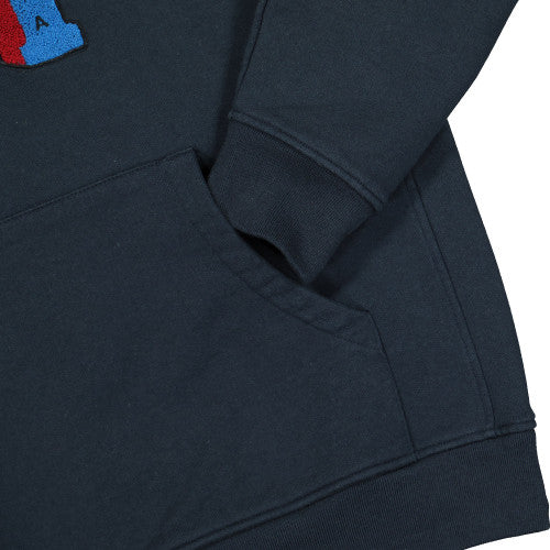 By Parra Dropped Out Hoodie Navy Blue