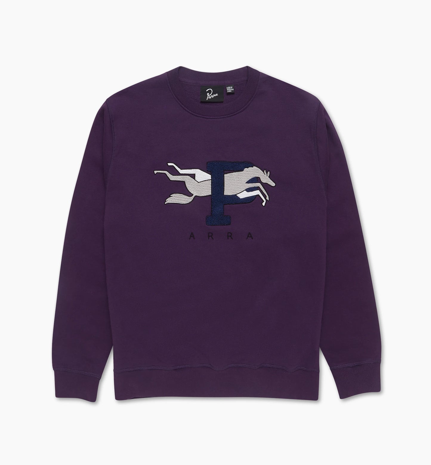 By Parra Horse P Crewneck Sweater Purple