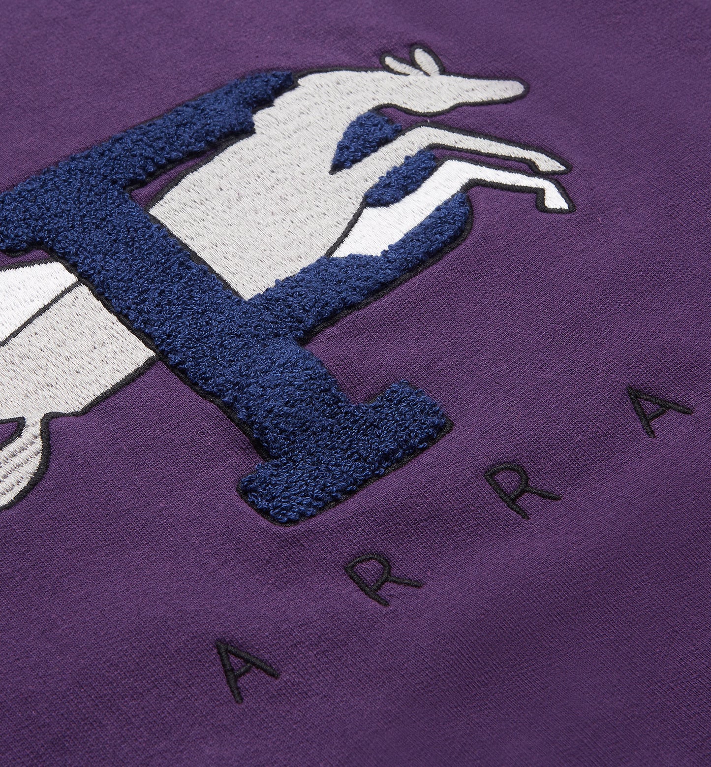 By Parra Horse P Crewneck Sweater Purple