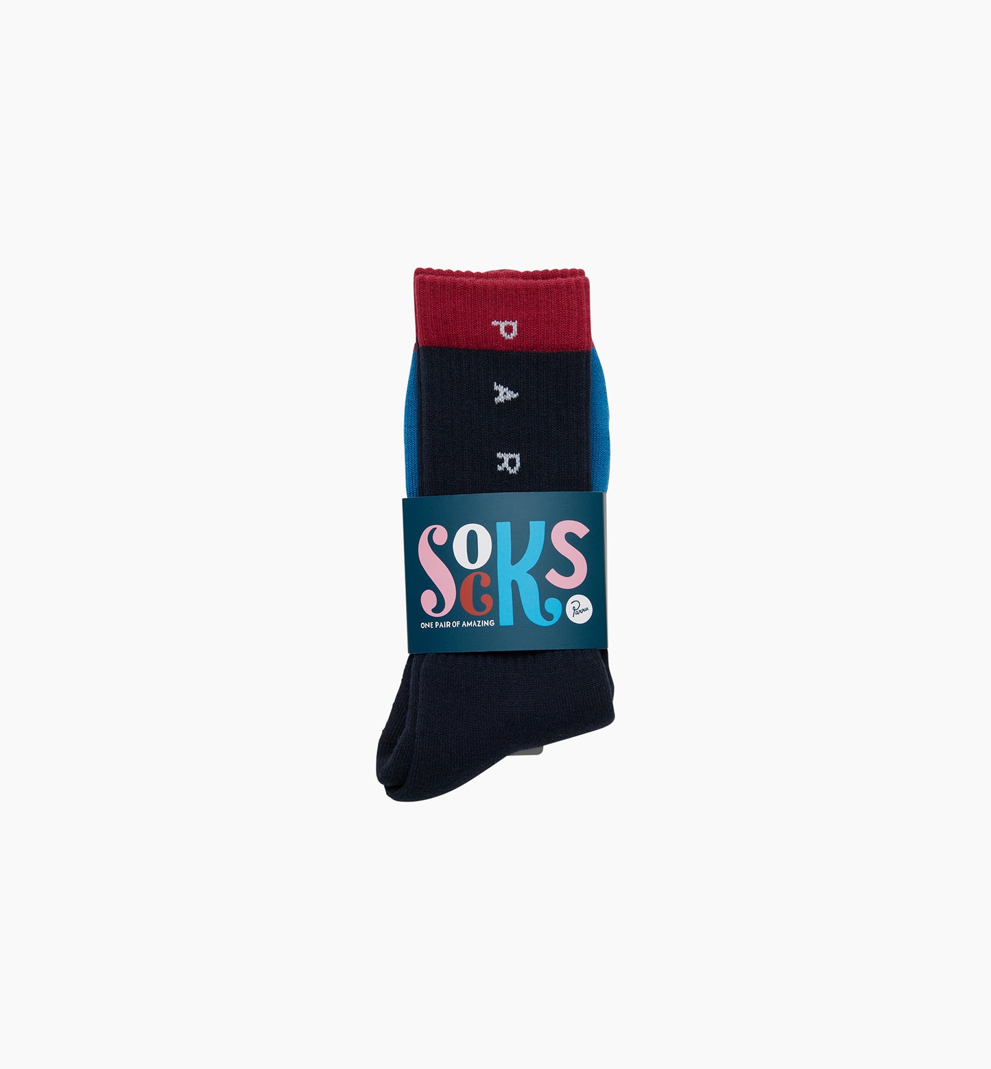 By Parra Horizontal Clean Logo Crew Socks