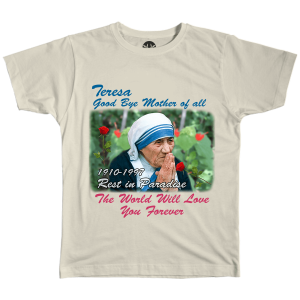 Paradise NYC Mother Teresa Rip T-Shirt Natural