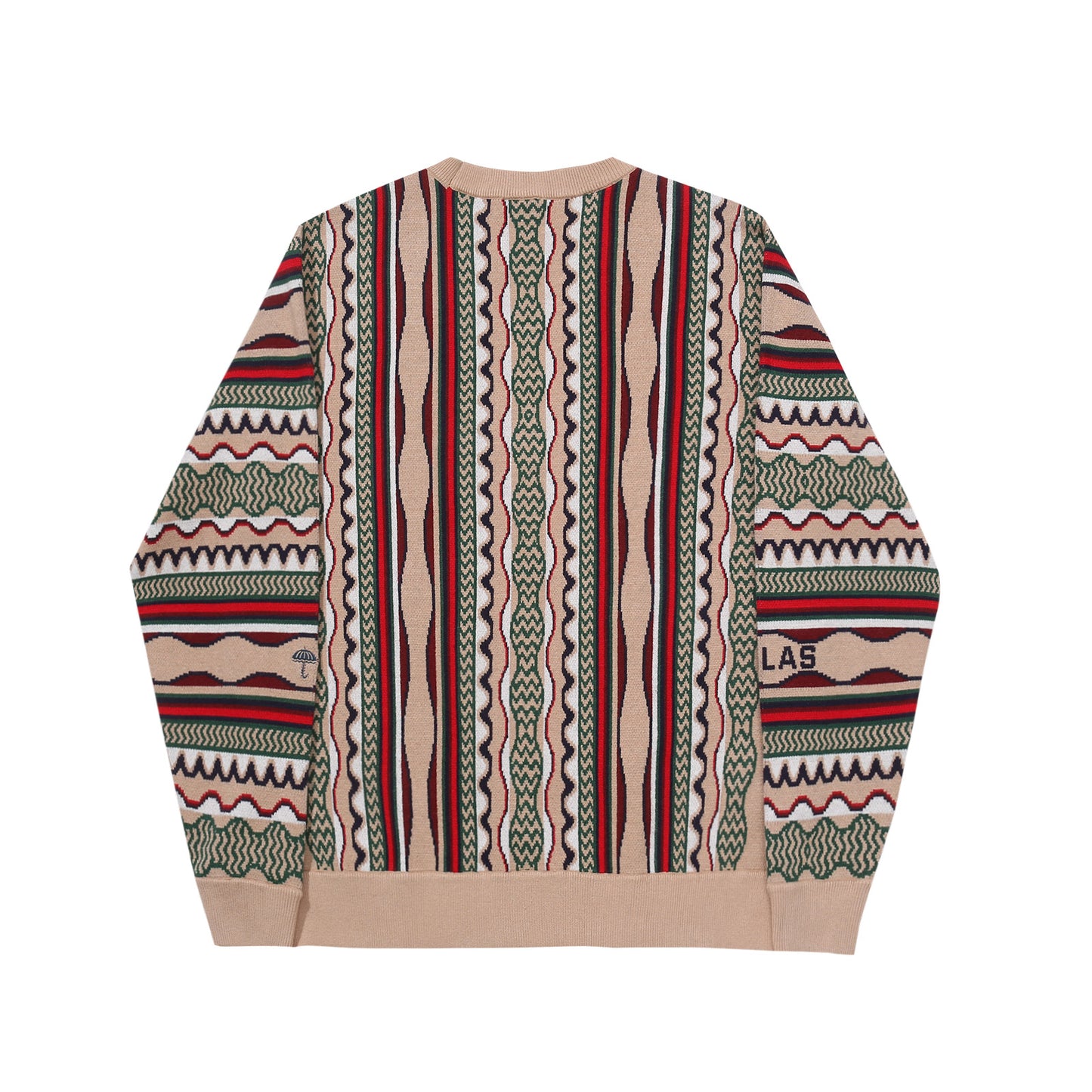 Helas Coog Knit Crewneck Sweater Beige