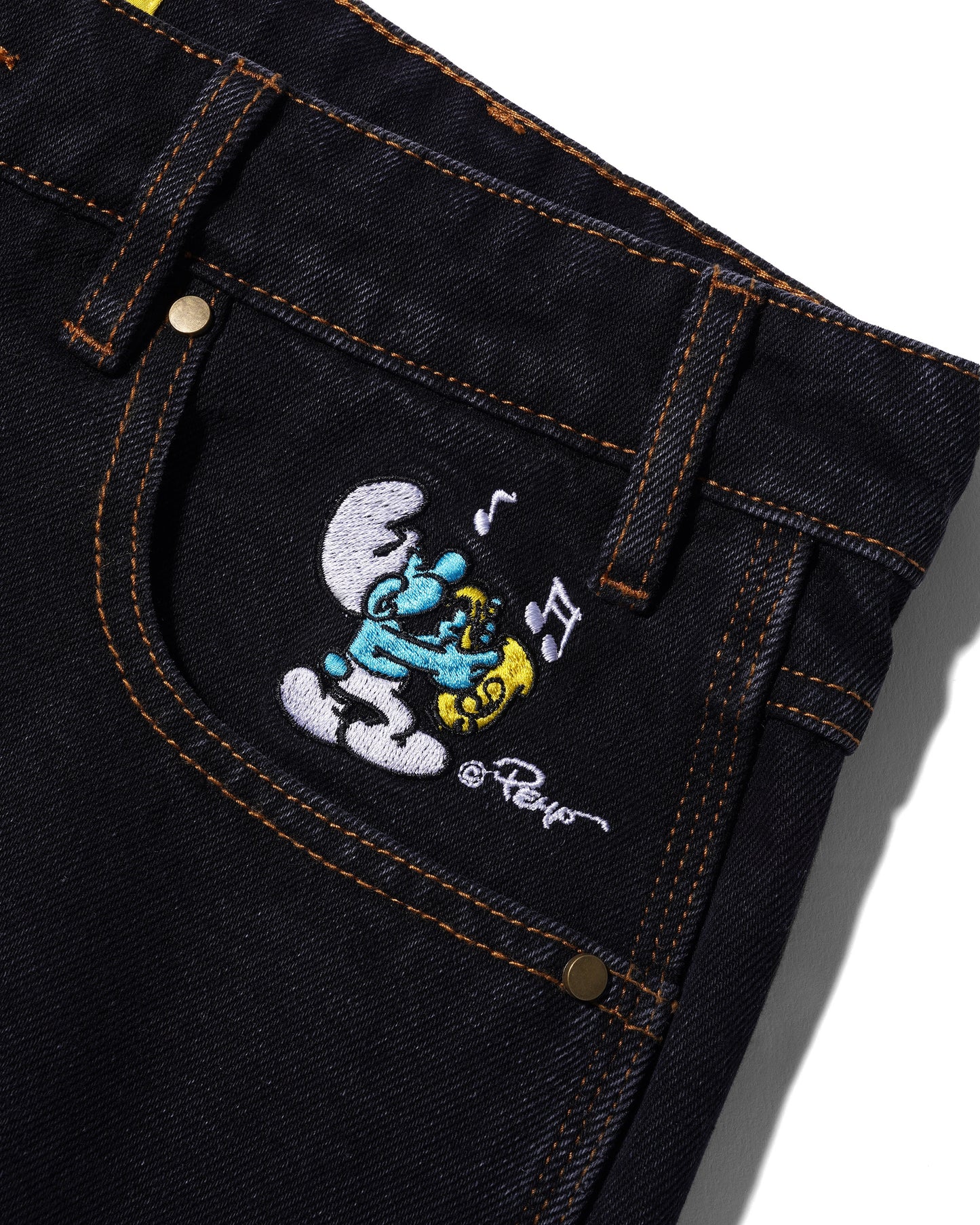 Butter Goods x The Smurfs™ Harmony Denim Pants Washed Black