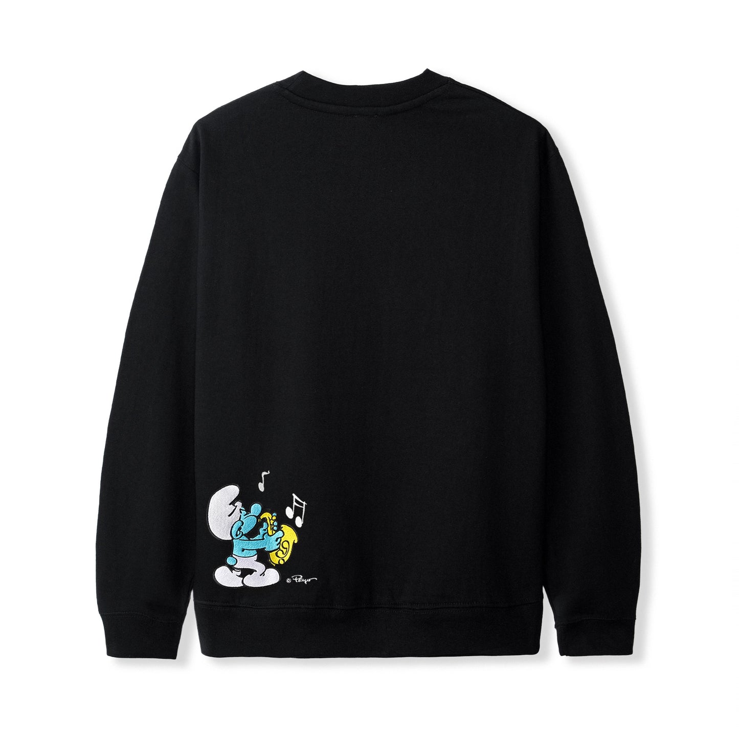 Butter Goods x The Smurfs™ Harmony Crewneck Sweatshirt Black