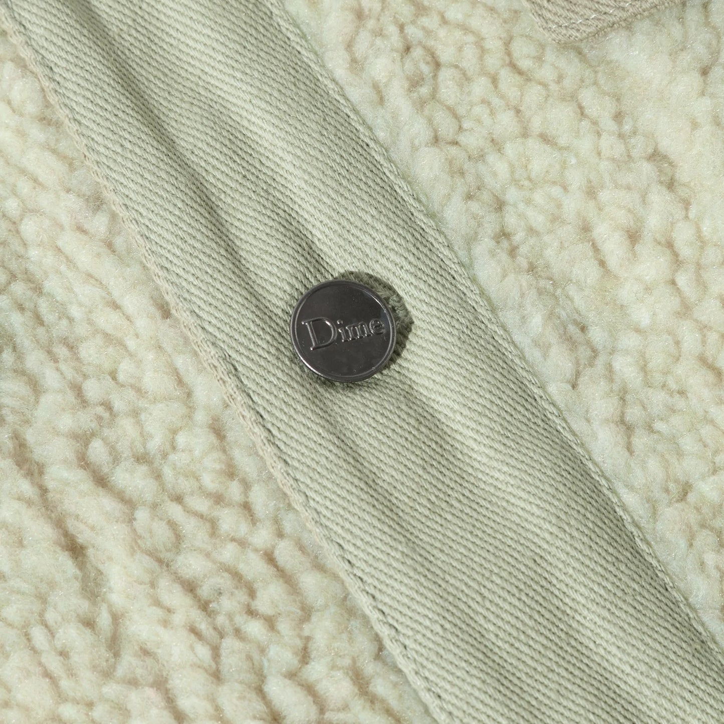 Dime Sherpa Denim Jacket Mist Green