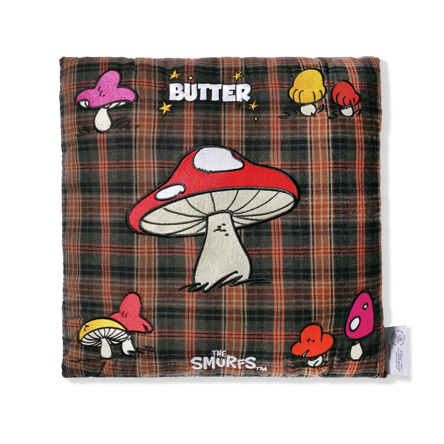 Butter Goods x The Smurfs™ Lazy Corduroy Pillow Bone/Plaid
