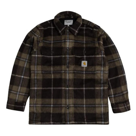 Carhartt WIP Manning Shirt Jacket Manning Check, Dark Umber/Leather